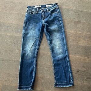 Pilcro Dark Blue Ankle Jeans